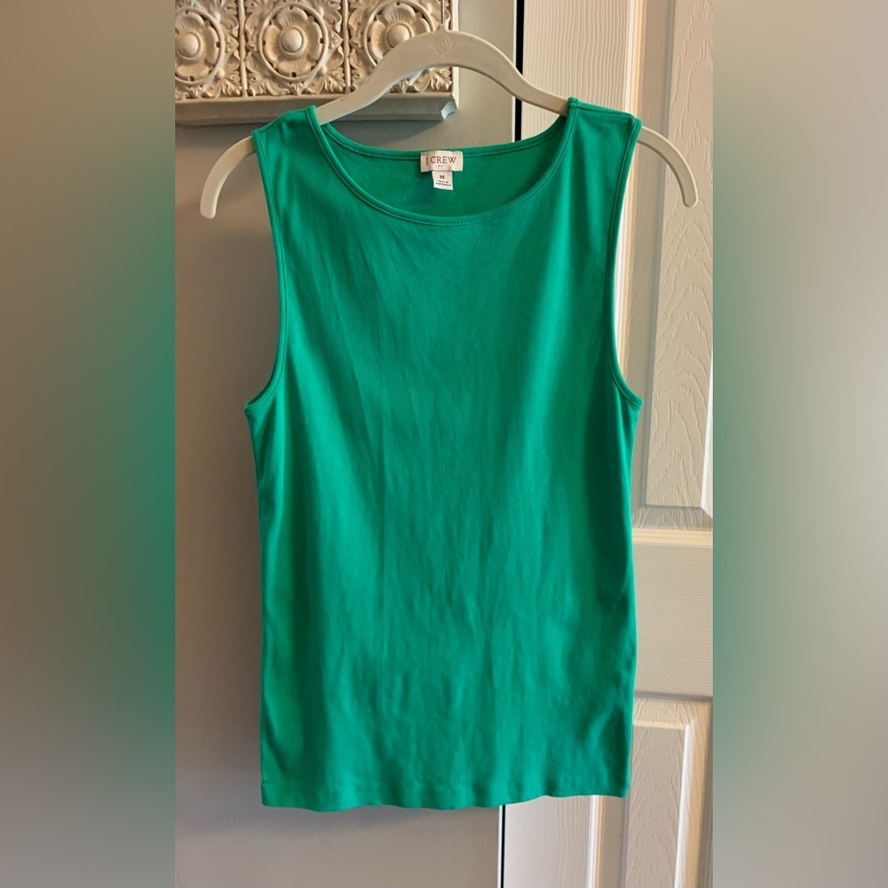 J. Crew Vibrant Green Tank Top